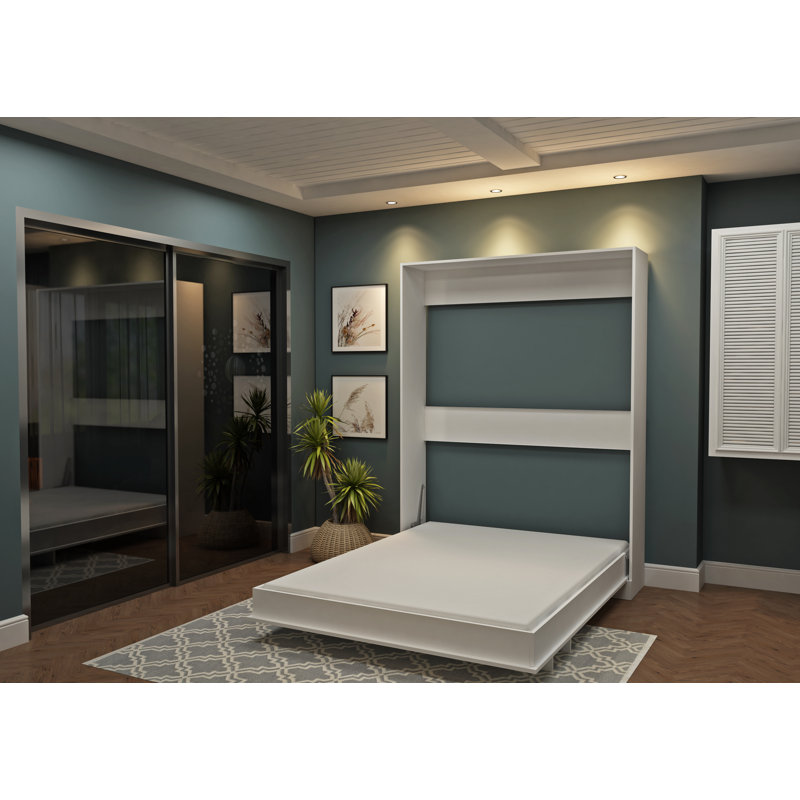 Latitude Run® Ammelie Queen Low Profile Murphy Bed Wayfair